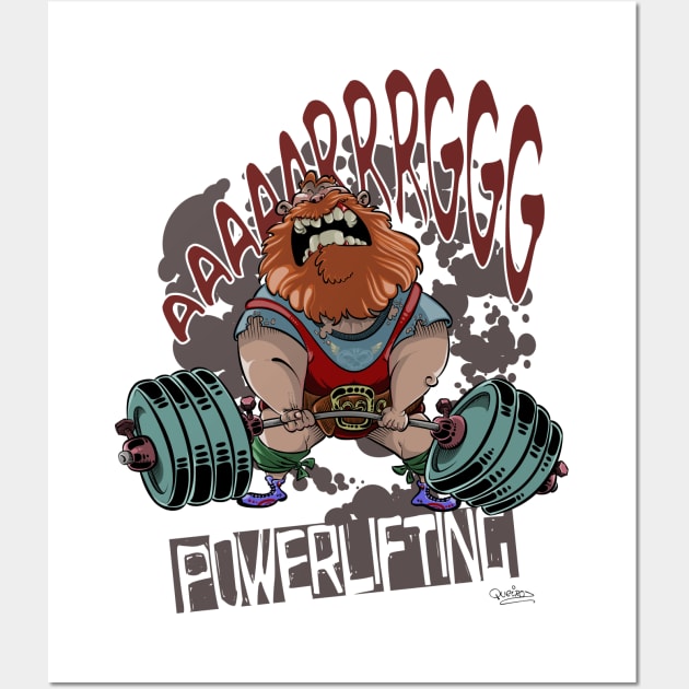 Powerlifting Wall Art by Rusticman